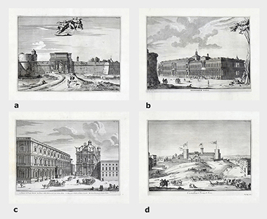 FOUR MILANESE VIEWS FROM JOHANNES GEORGIUS GRAEVIUS'S THESAURUS ANTIQUITATUM 